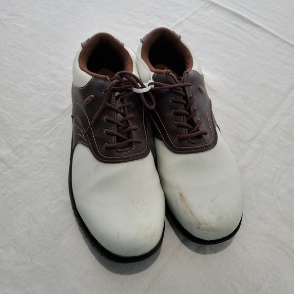 Austin Golf Shoes  Classic White/Brown 10 D main image 3